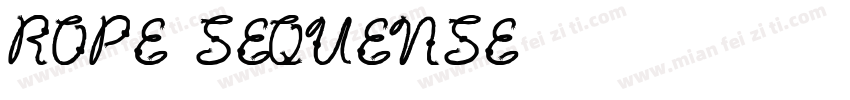 rope sequense字体转换
